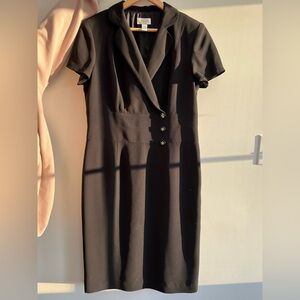 Talbots Classic Black Midi Dress